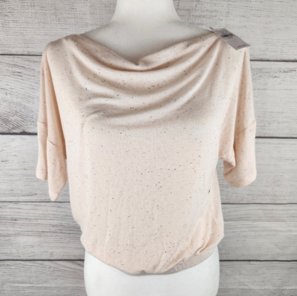 American Eagle Outfitters Tops - NWT - American Eagle Outfitters Speckled Cream Cowl Neck Blouse - Medium